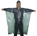 PE rain poncho
